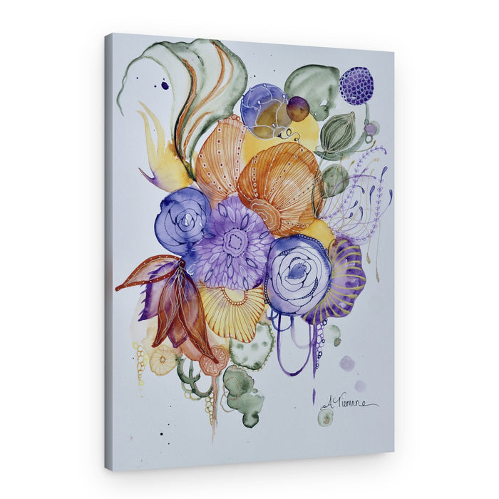 Vibrant Floral Fantasy – Canvas Print