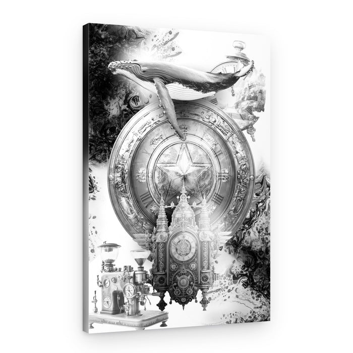 Dream Whale Steampunk – Canvas Print