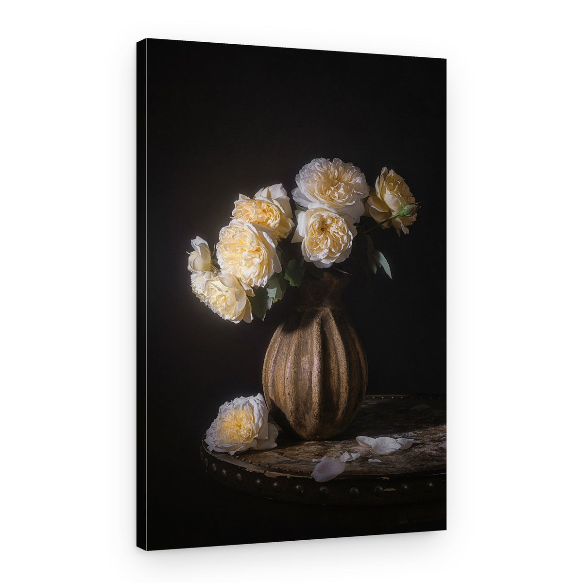 Elegant Rose Still Life – Canvas Print