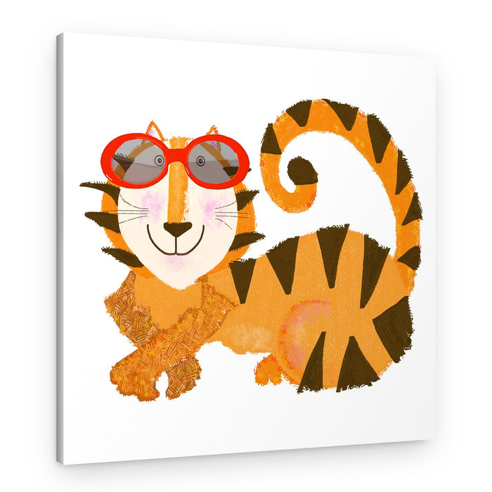 Cool Tiger In Sunglasses – Canvas Print