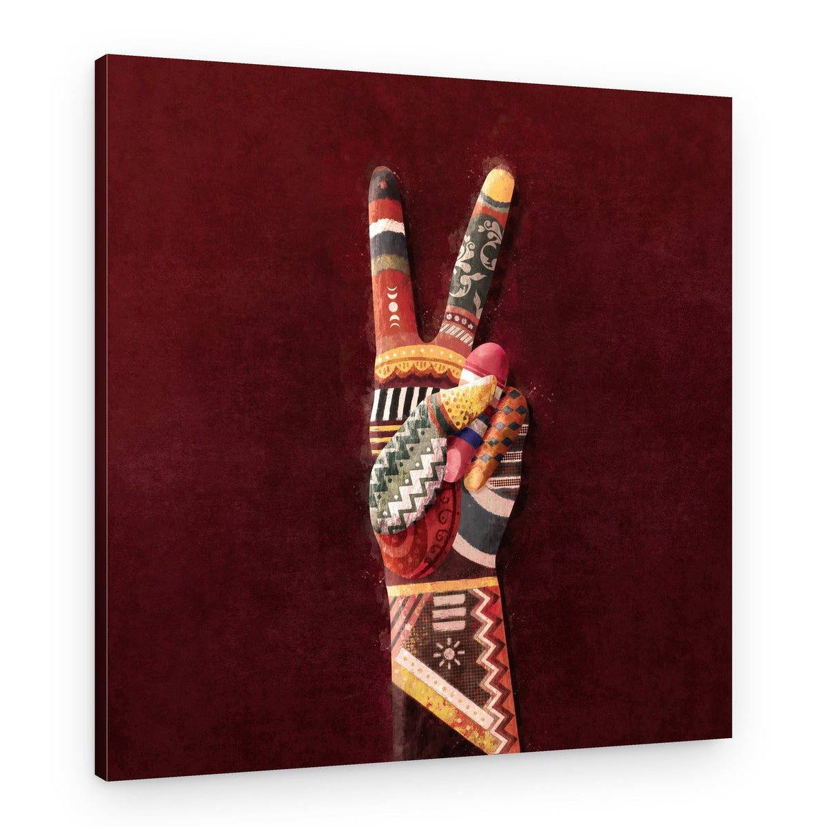 Patchwork Peace – Canvas Print