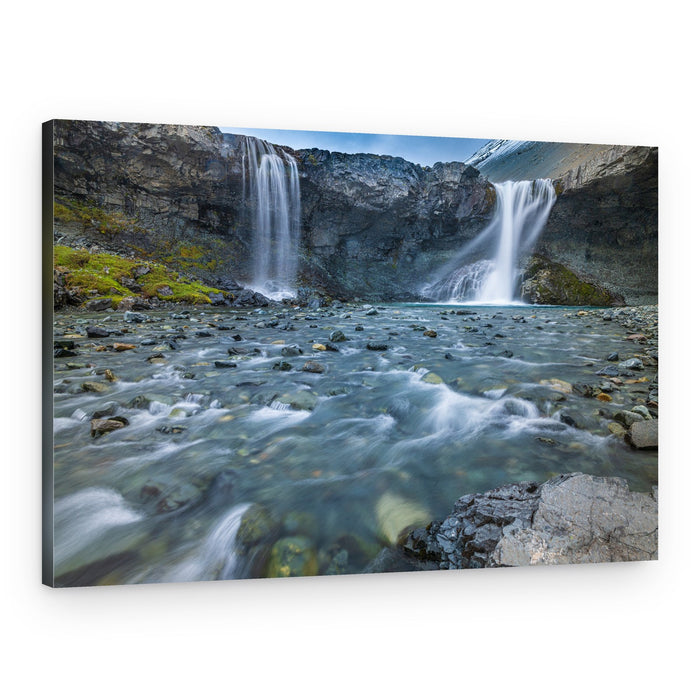 Glacial River Waterfalls – Canvas Print