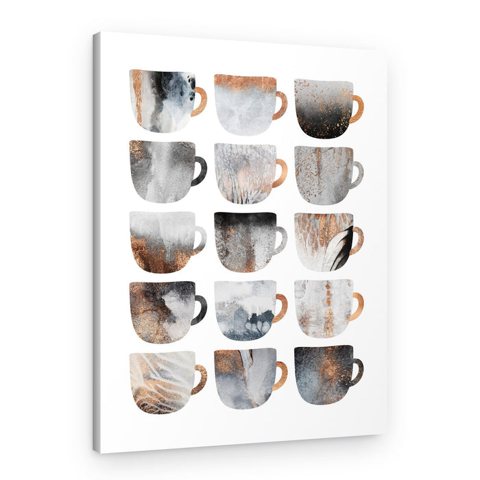 Metallic Abstract Mugs – Canvas Print