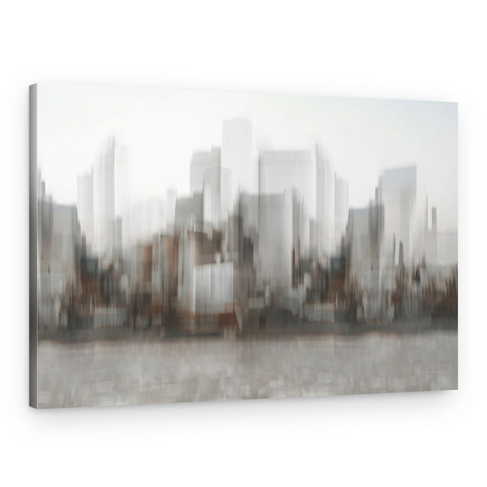 Blurred Cityscape Reflection – Canvas Print