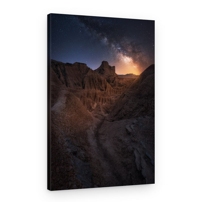 Milky Way Desert Night – Canvas Print