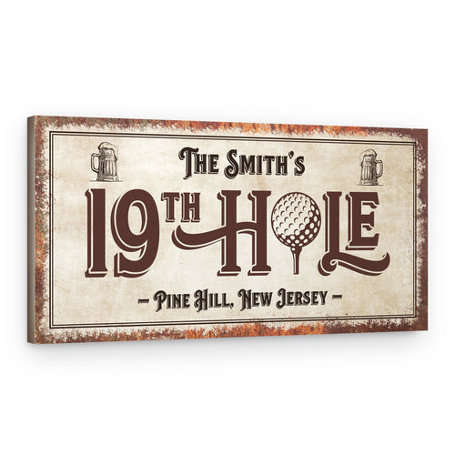 19th Hole Golf Canvas Print – Canvas Print