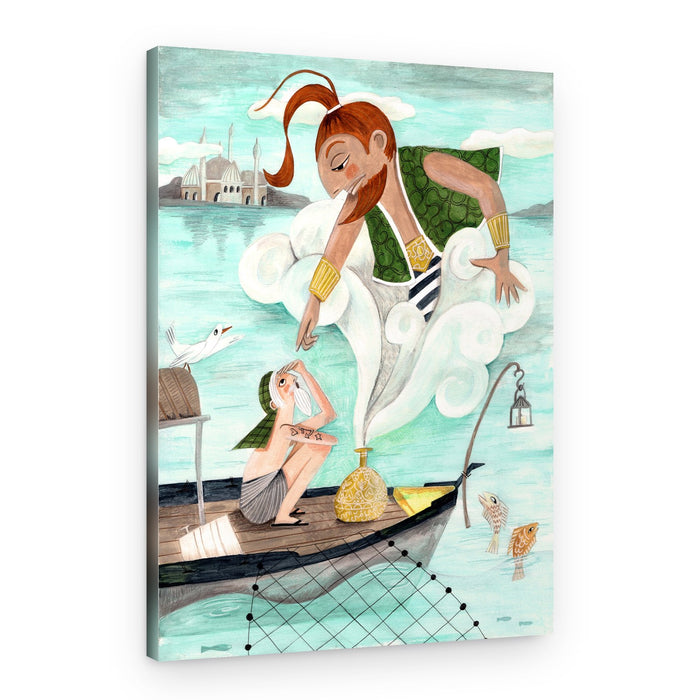 The Fisherman and the Jinni – Canvas Print