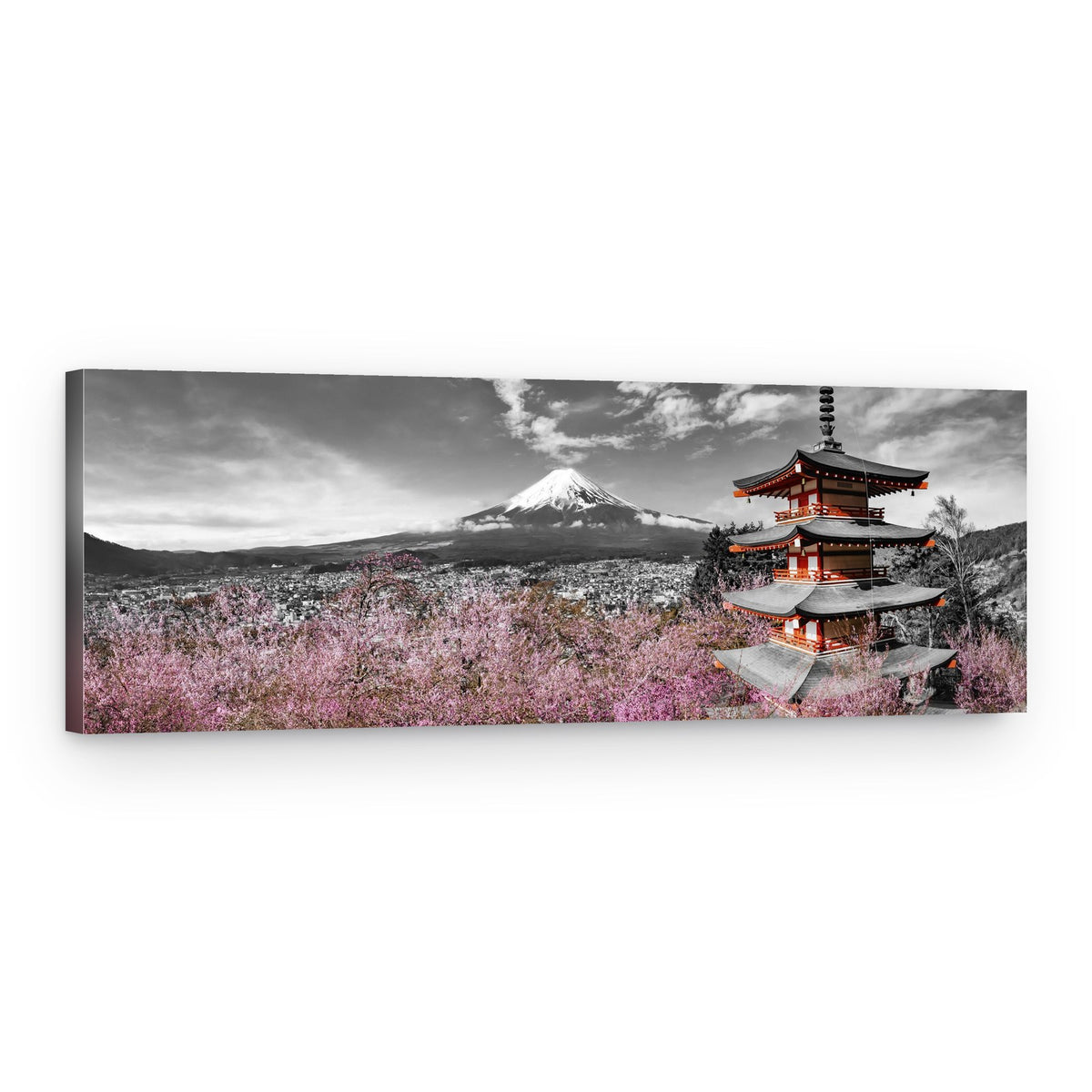 Mount Fuji Cherry Pagoda – Canvas Print