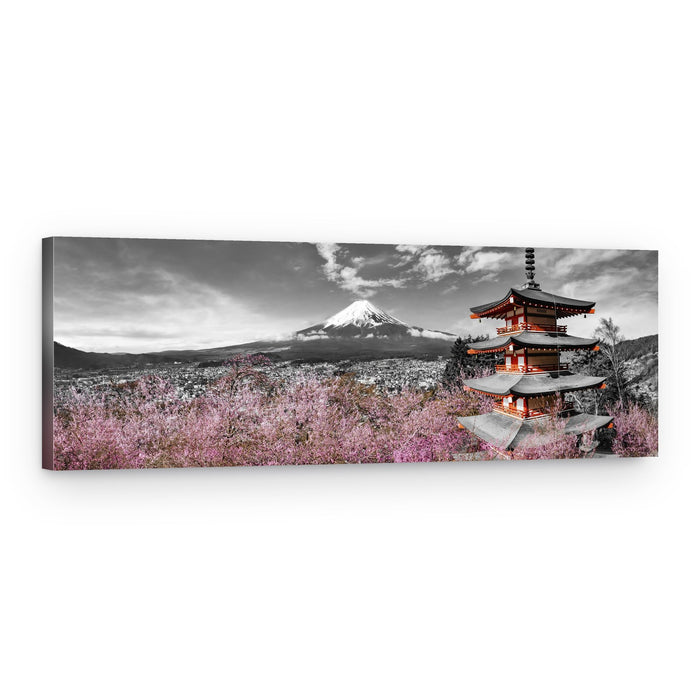 Mount Fuji Cherry Pagoda – Canvas Print