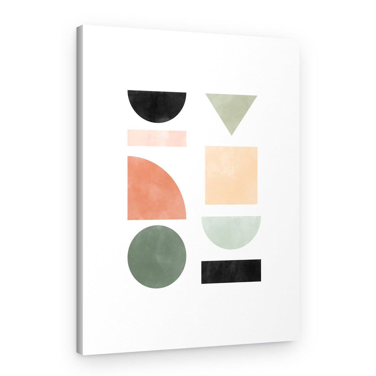 Abstract Watercolor Forms – Canvas Print