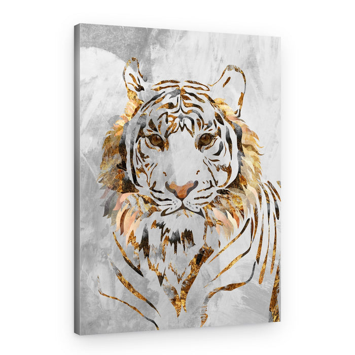 Golden White Tiger – Canvas Print