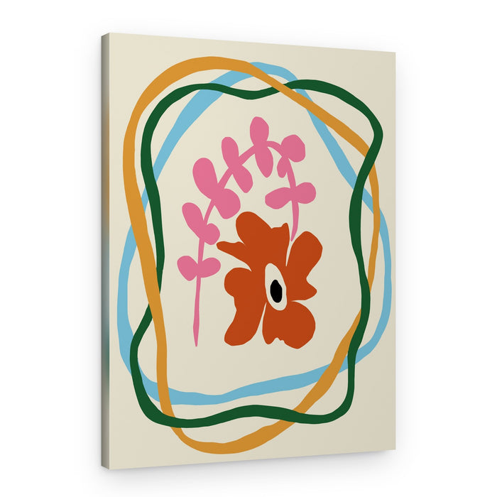 Modern Abstract Floral – Canvas Print