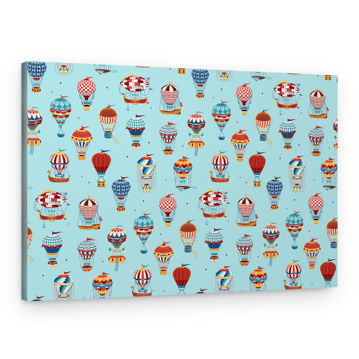 Whimsical Balloon Sky Pattern – Canvas Print