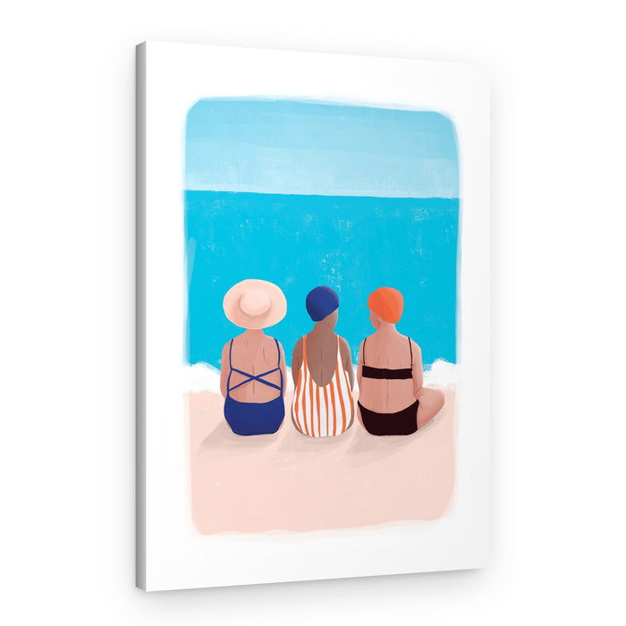 Summer Beach Friends – Canvas Print