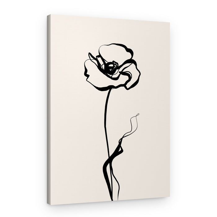 Minimalist Flower Art – Canvas Print