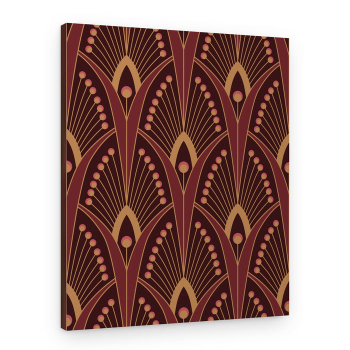 Art Deco Fan Pattern – Canvas Print