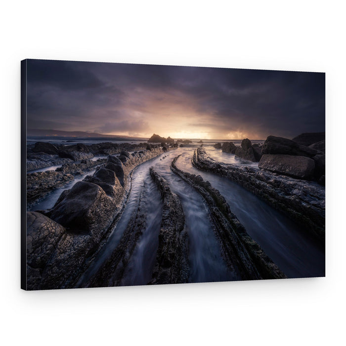 Twilight Rock Formations – Canvas Print