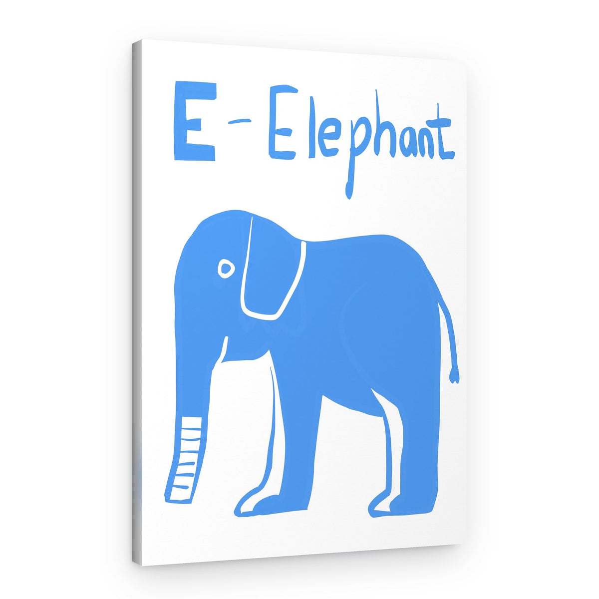 E for Elephant – Canvas Print