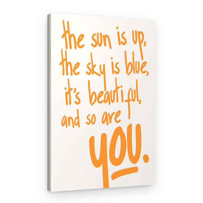 You Are Beautiful (vers.2) – Canvas Print