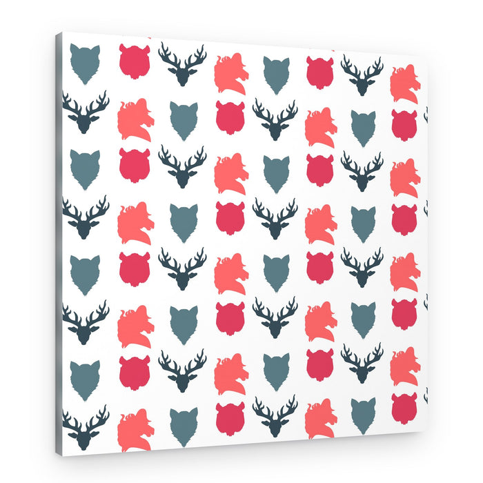 Wild Animal Pattern – Canvas Print