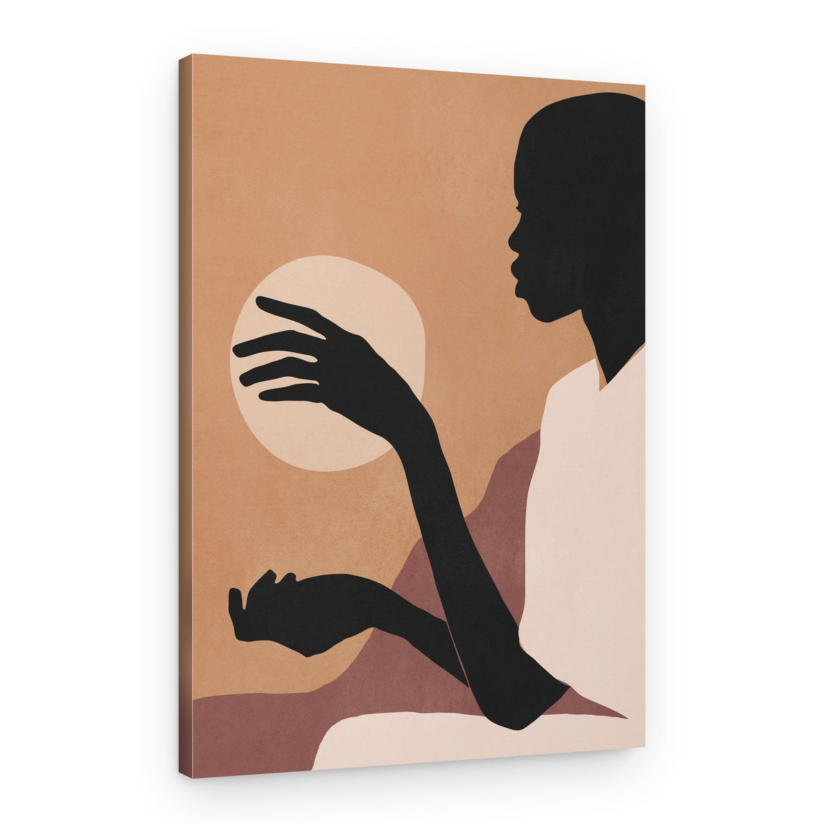 Desert Sun Silhouette – Canvas Print