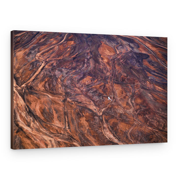 Abstract Earth Glider Flight – Canvas Print