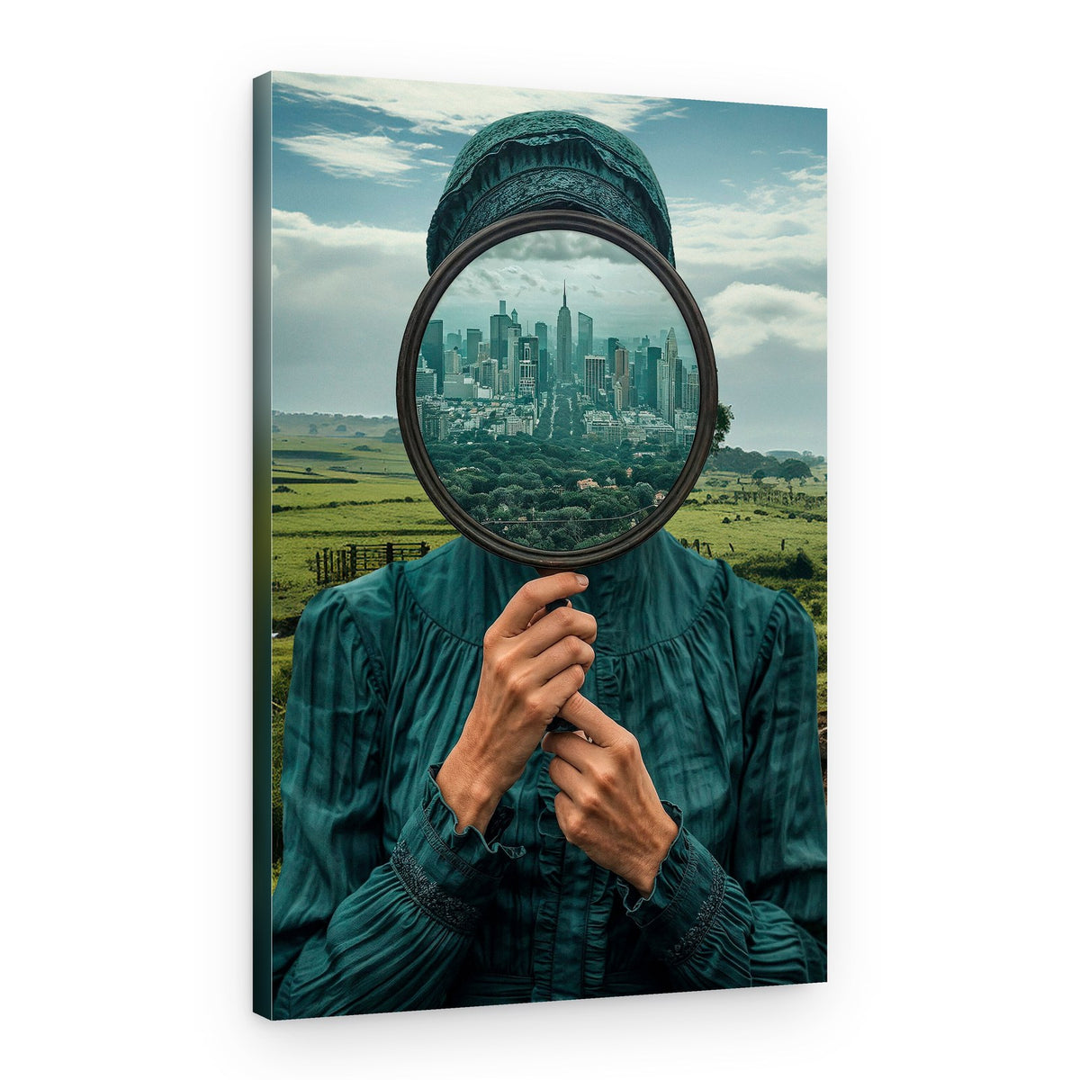 Woman's City Vision – Canvas Print