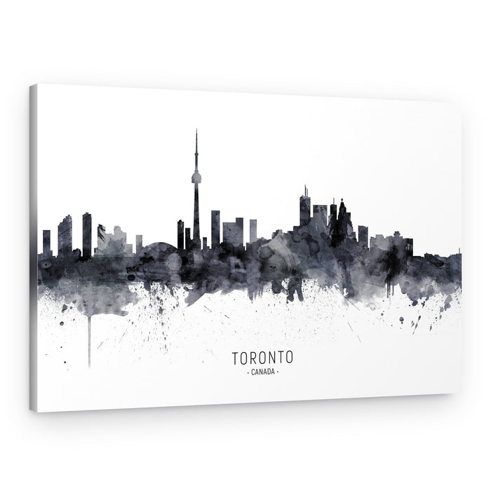 Toronto Watercolor Skyline – Canvas Print