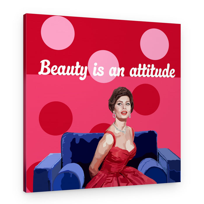 Classic Beauty Attitude – Canvas Print
