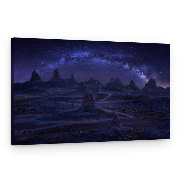 Milky Way Over Desert Towers – Canvas Print
