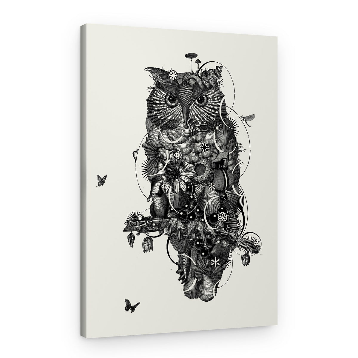 Mystical Forest Owl – Canvas Print
