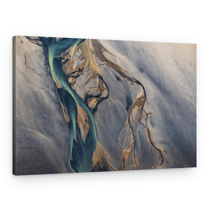 Braided River Delta – Canvas Print