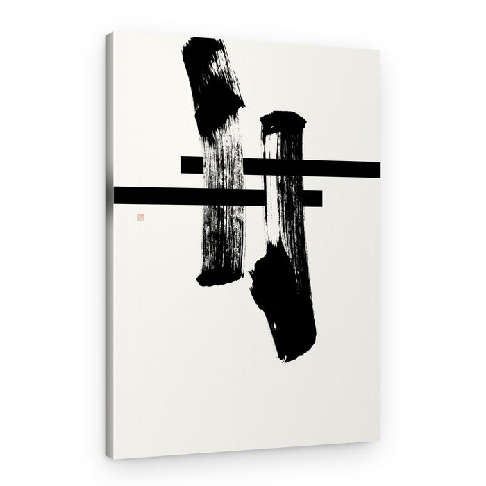 Black Ink Bamboo – Canvas Print