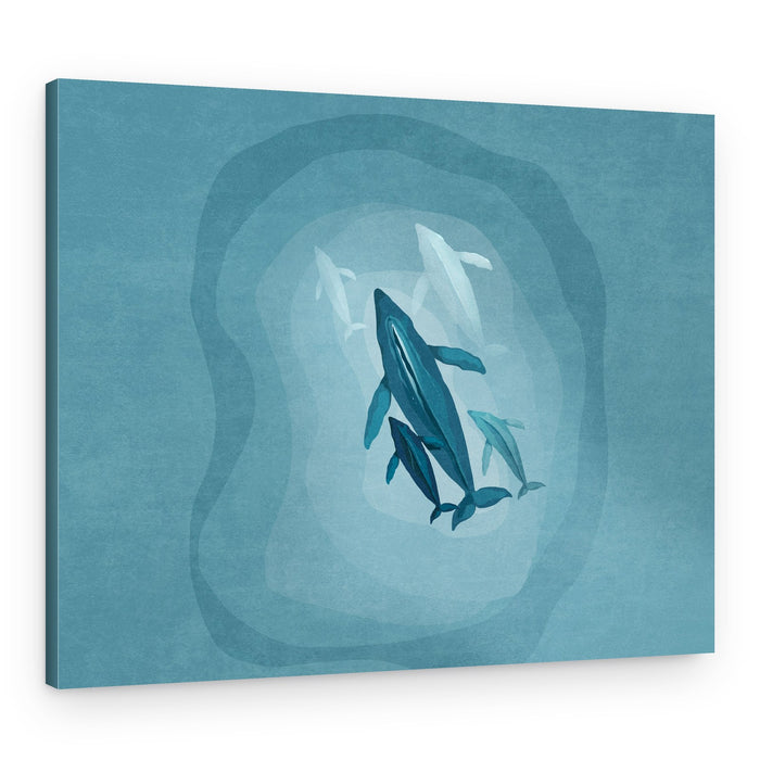 Gentle Giants Swim – Canvas Print