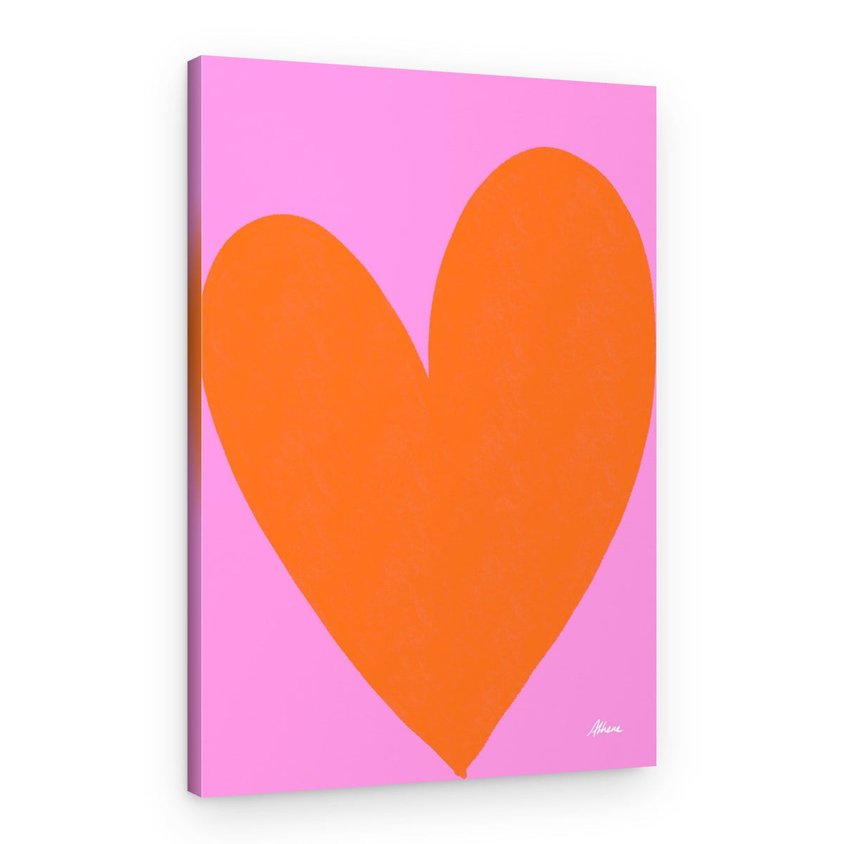 Orange Heart – Canvas Print