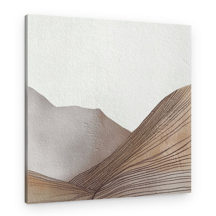 Abstract Mountain Lines – Canvas Print