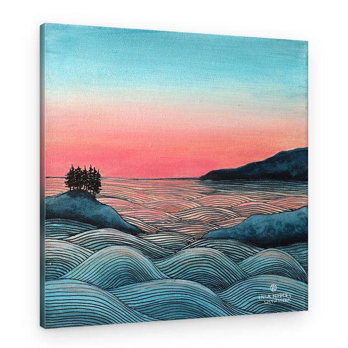 Coastal Pink Sunset – Canvas Print
