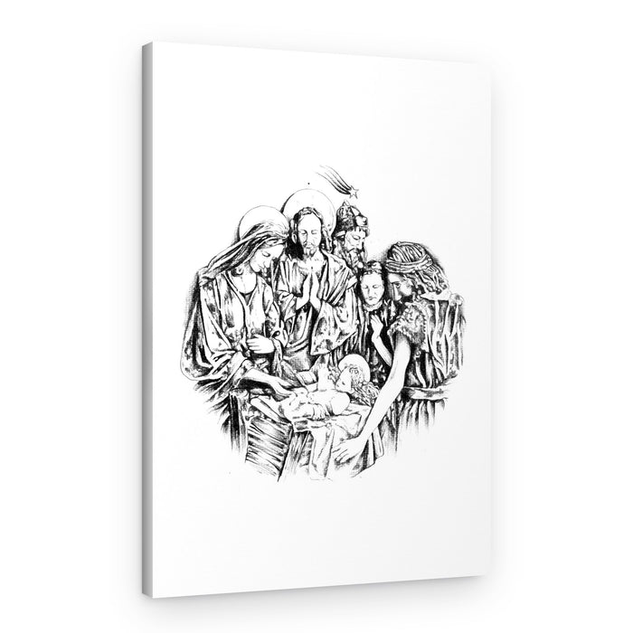Holy Family Christmas – Canvas Print