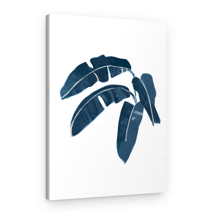 Blue Tropical Leaves – Canvas Print