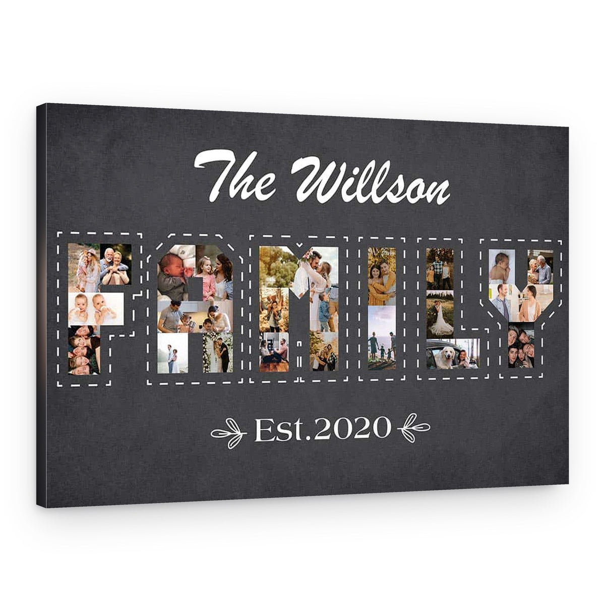 Family Photo Collage Custom Canvas Print – Canvas Print