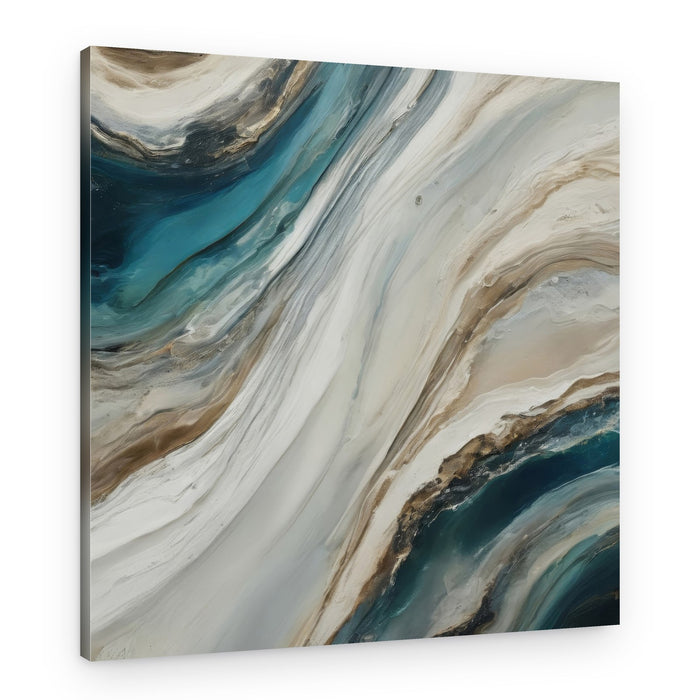 Fluid Marble Swirls – Canvas Print
