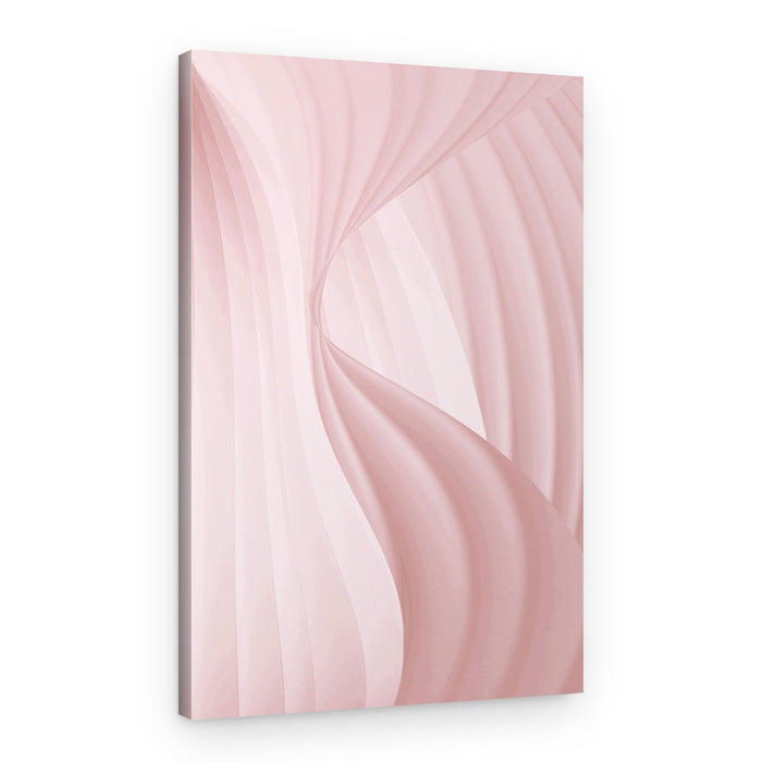 Pink Abstract Waves – Canvas Print