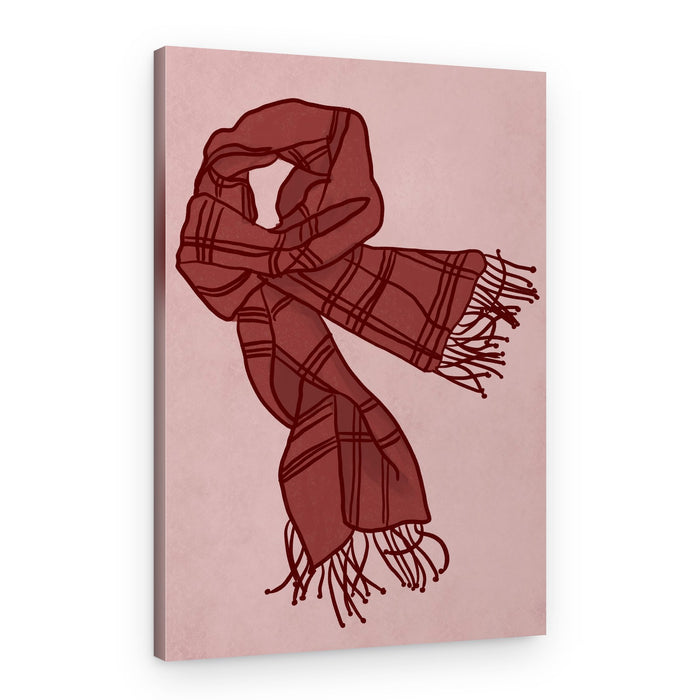 Crimson Warmth – Canvas Print