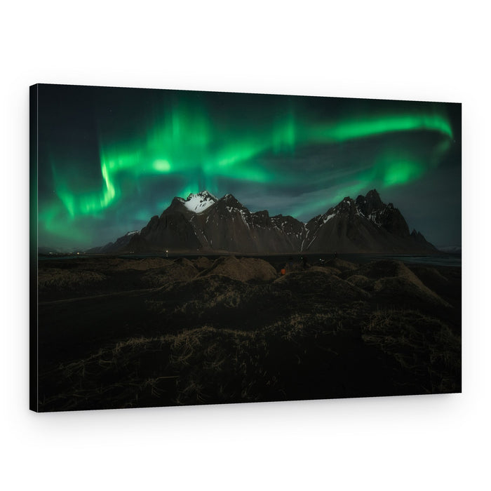 Northern Lights Mountains – Canvas Print