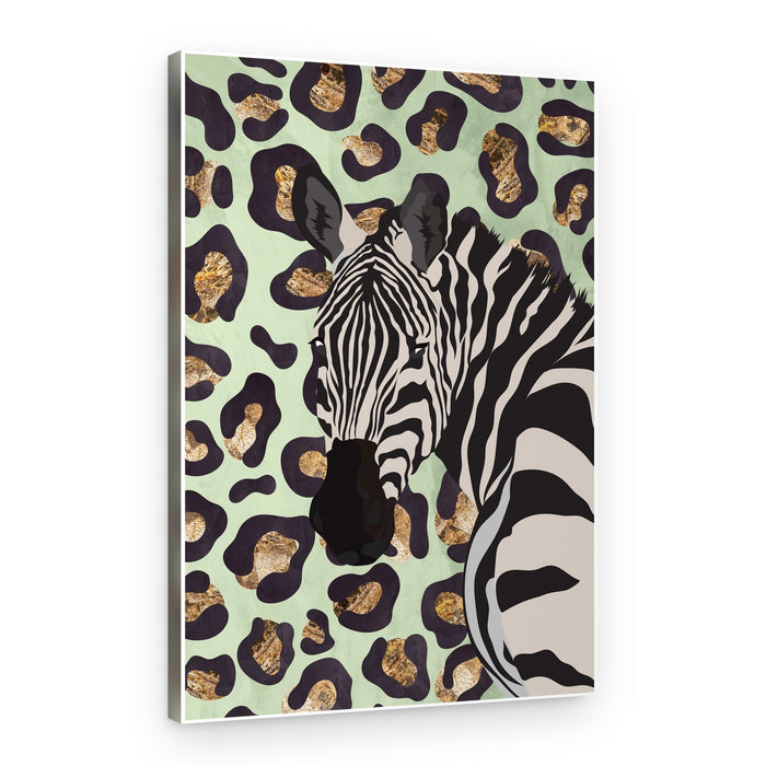 Zebra Leopard Chic – Canvas Print