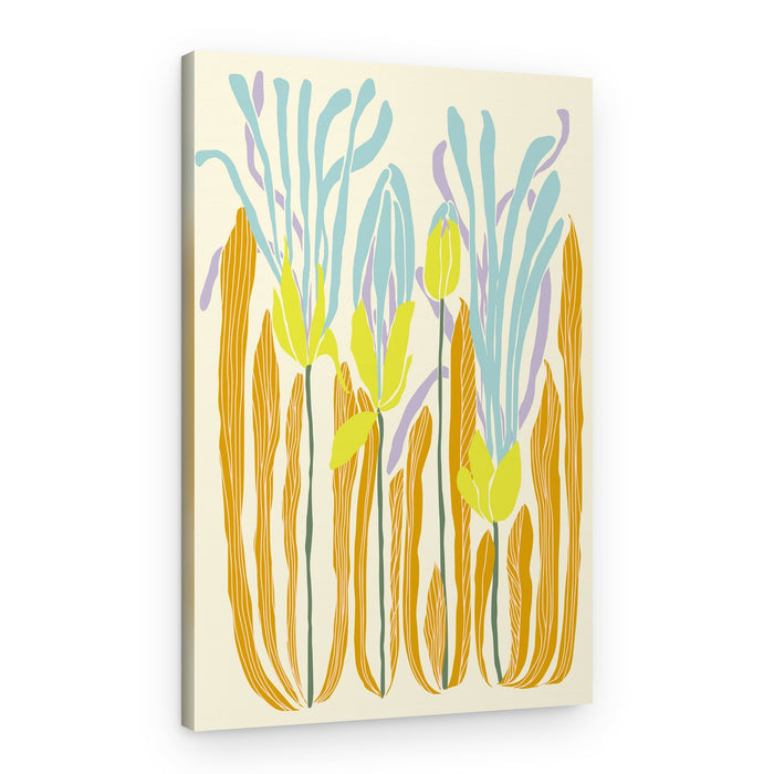 Abstract Garden Blooms – Canvas Print