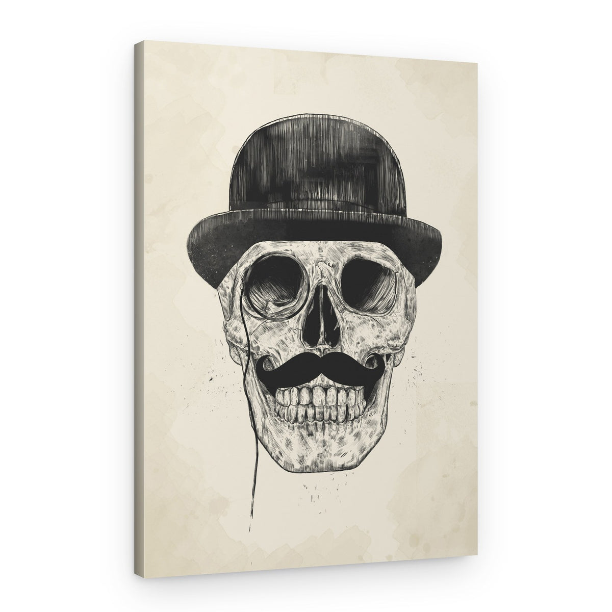Dapper Gentleman Skull – Canvas Print