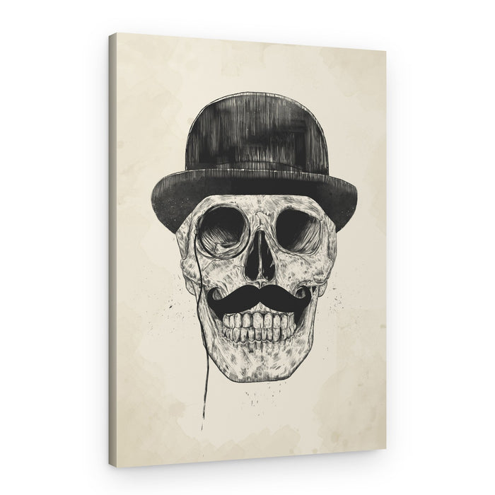 Dapper Gentleman Skull – Canvas Print