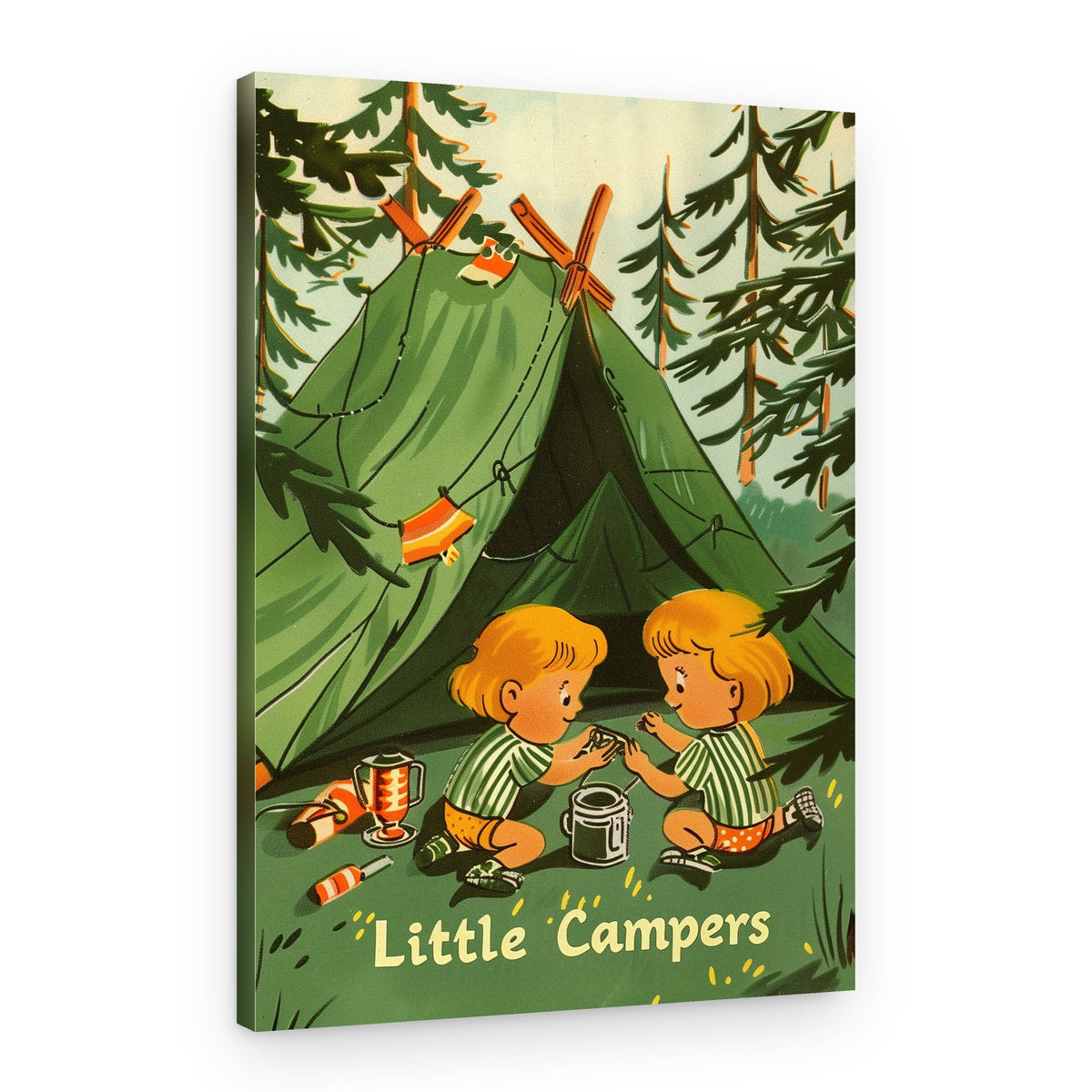 Little Campers Adventure – Canvas Print