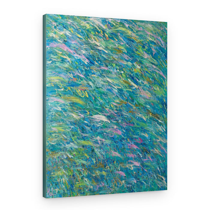 Vibrant Aqua Flow – Canvas Print